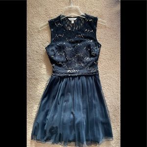 Navy Blue Homecoming Dress
